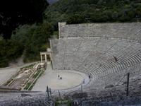 Das riesige Theater in Epidaurus