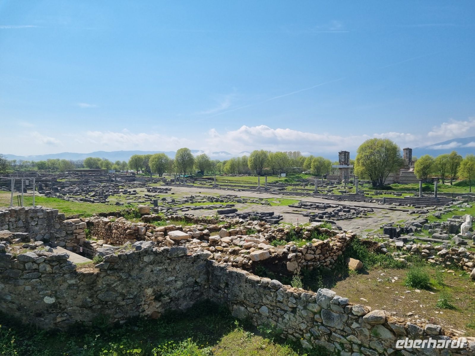 Archäologische Zone in Philippi (Agora bzw. Forum)