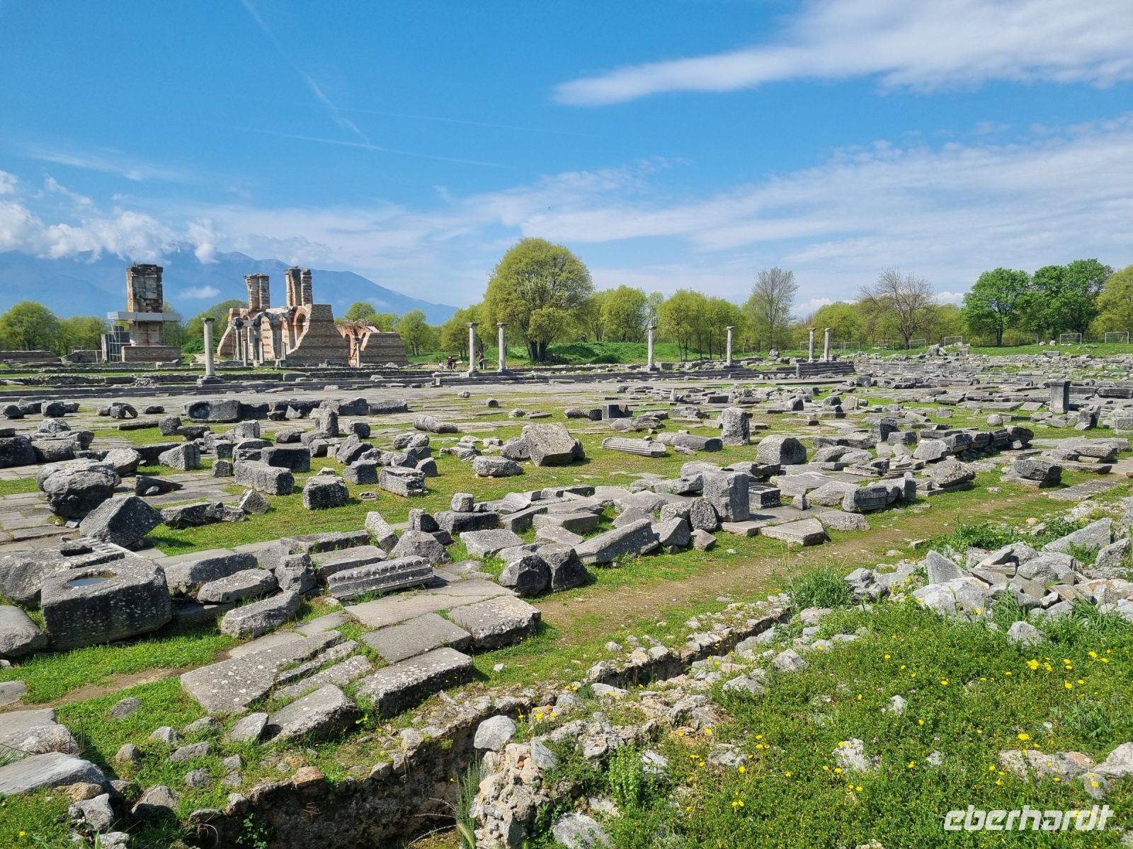 Archäologische Zone in Philippi (Agora bzw. Forum)