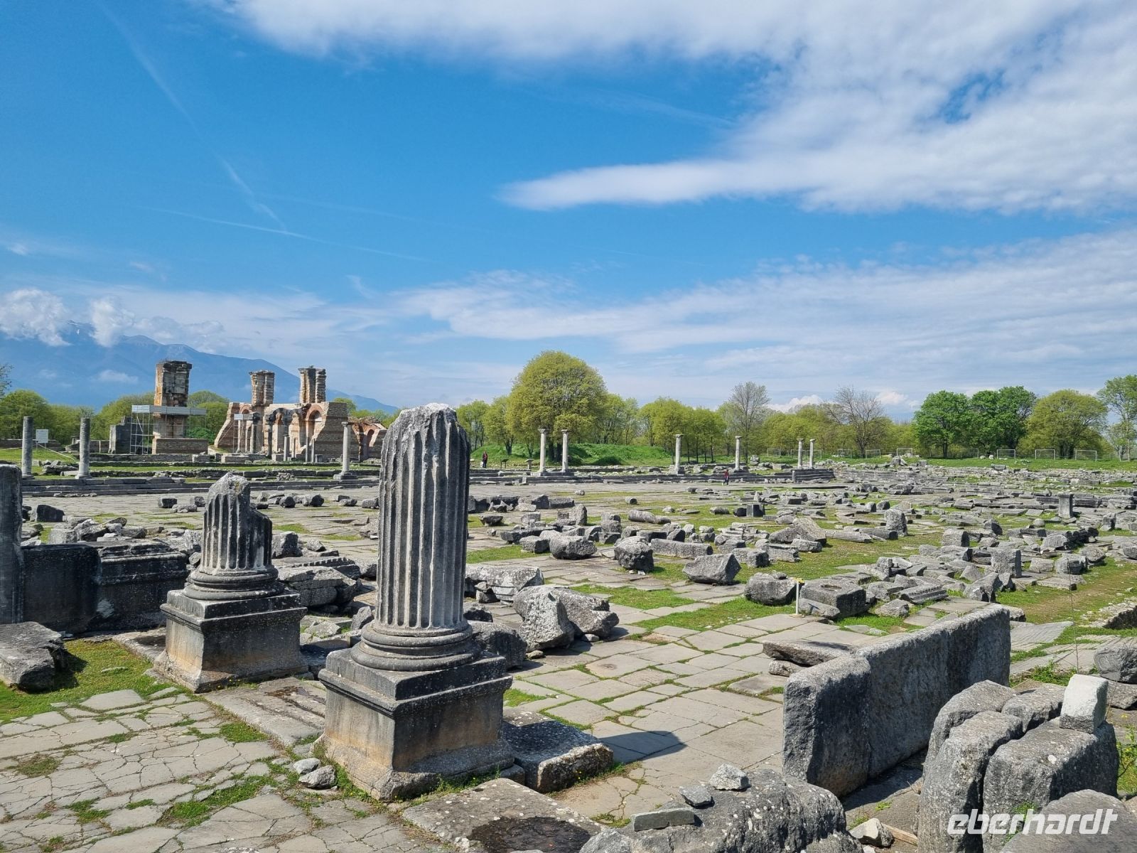 Archäologische Zone in Philippi (Agora bzw. Forum)