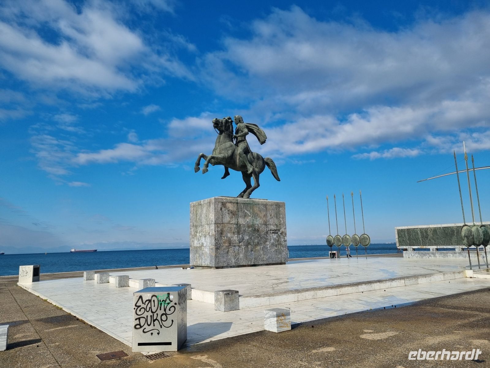 Thessaloniki - Neue Promenade (Statue Alexander des Grossen)