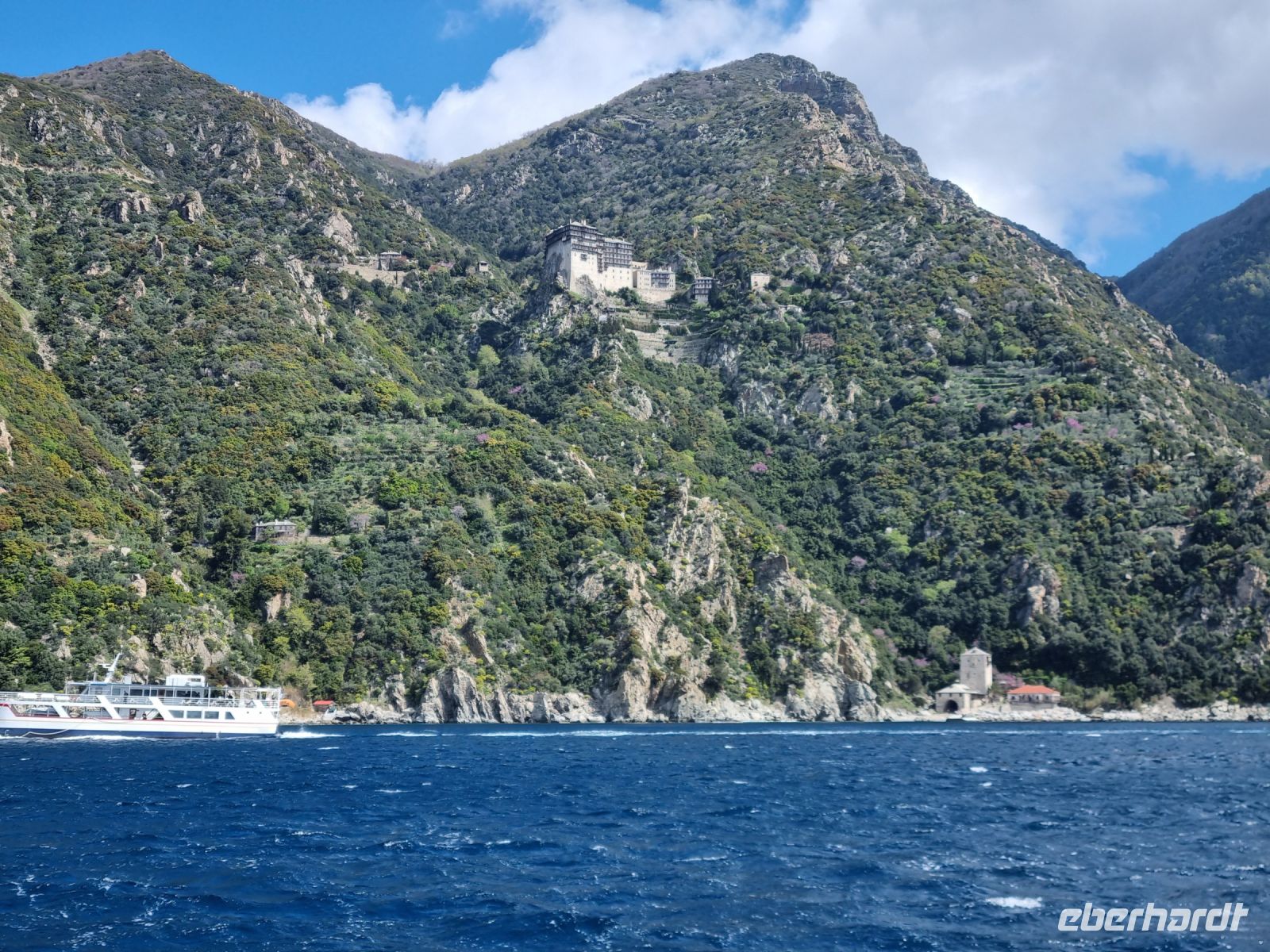 Schifffahrt zum Berg Athos - Kloster Simonos Petras