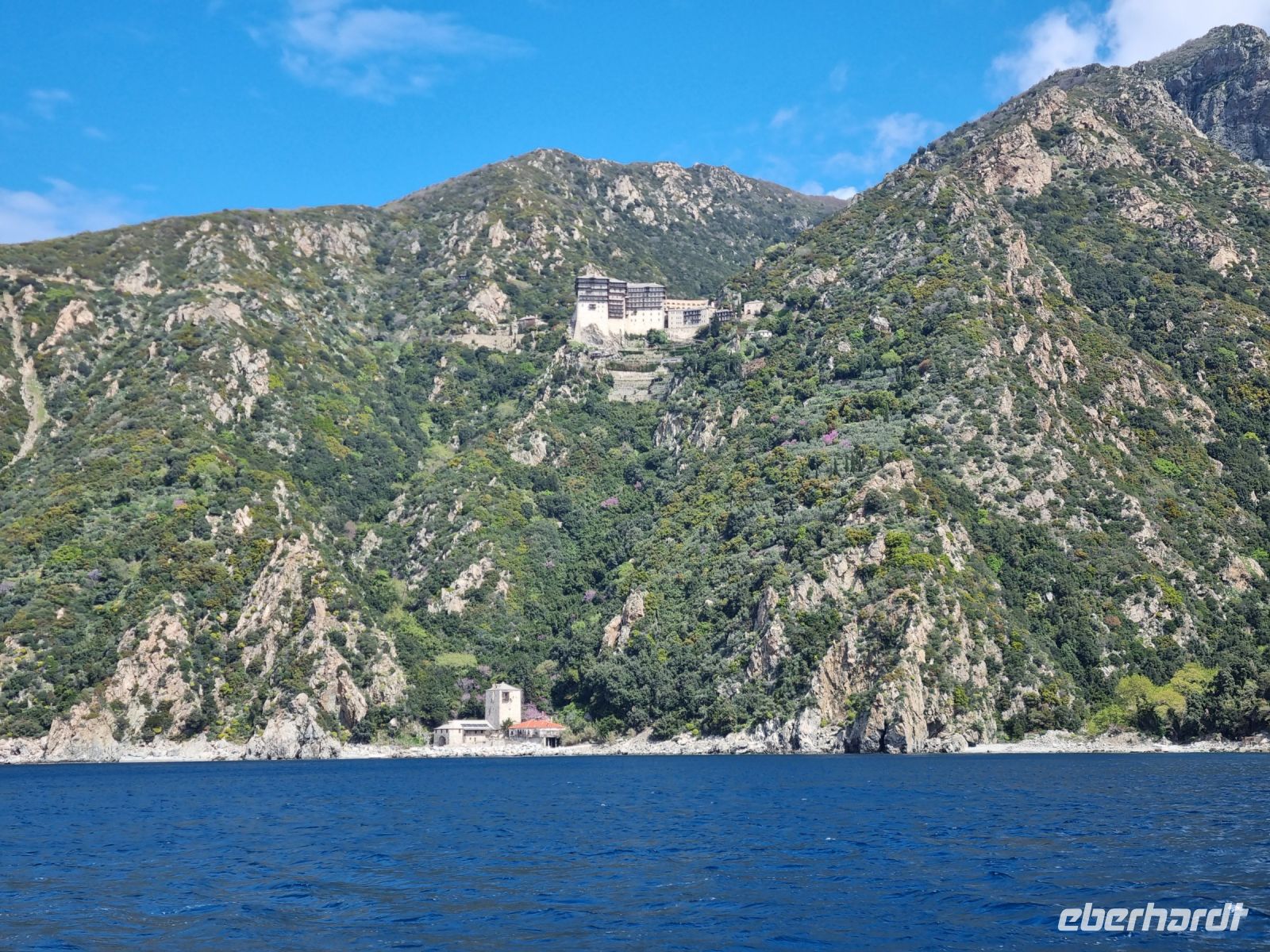 Schifffahrt zum Berg Athos - Kloster Simonos Petras