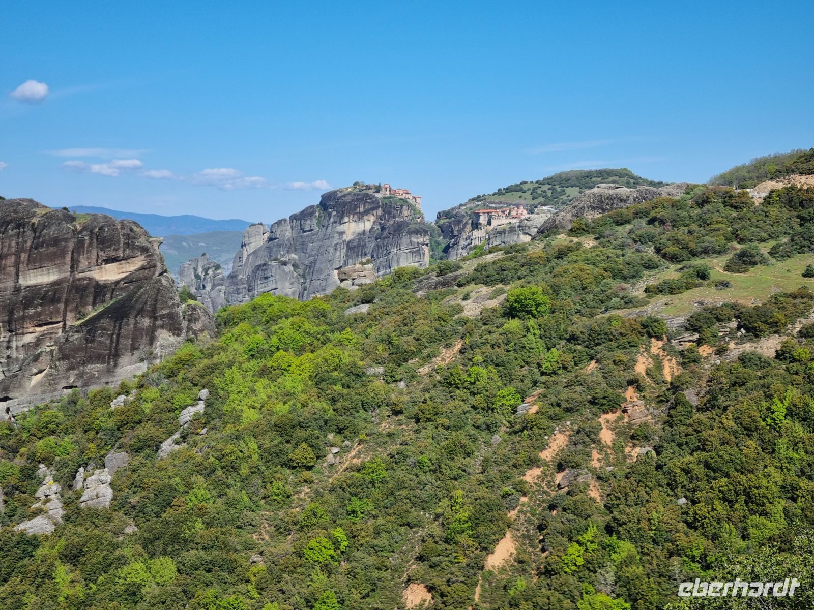 Meteora-Felsen - Kloster Megálo Metéoro mit Kloster Varlaam