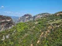 Meteora-Felsen - Kloster Megálo Metéoro mit Kloster Varlaam
