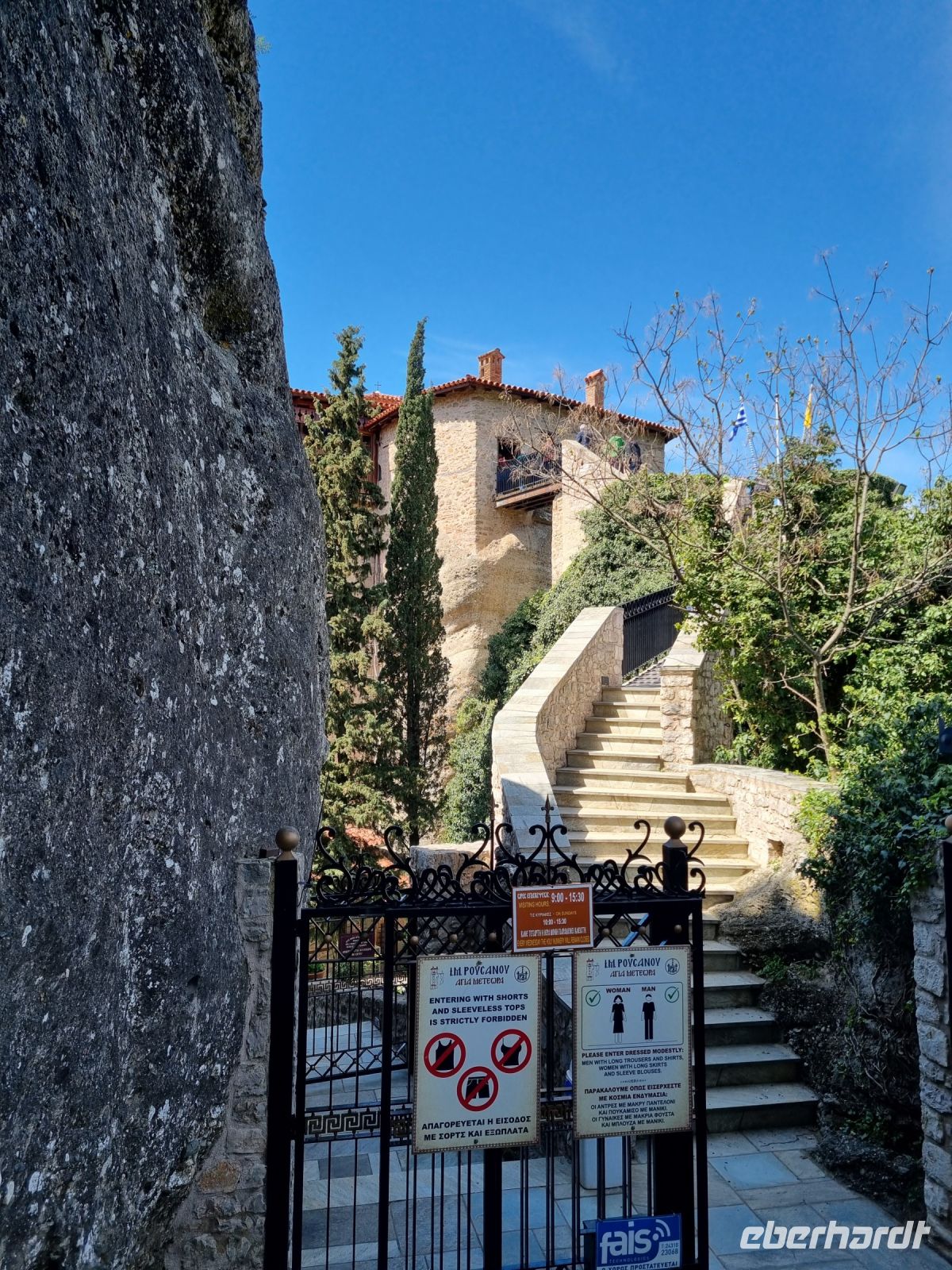 Meteora-Felsen - Kloster der heiligen Barbara Roussanou 