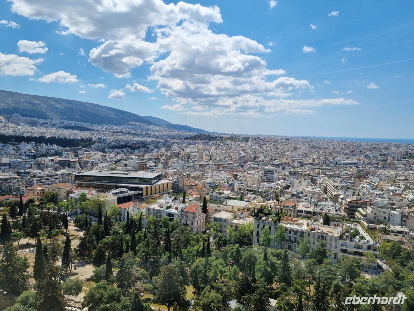 Athen - Ausblick von der Akropolis zum Akropolis-Museum