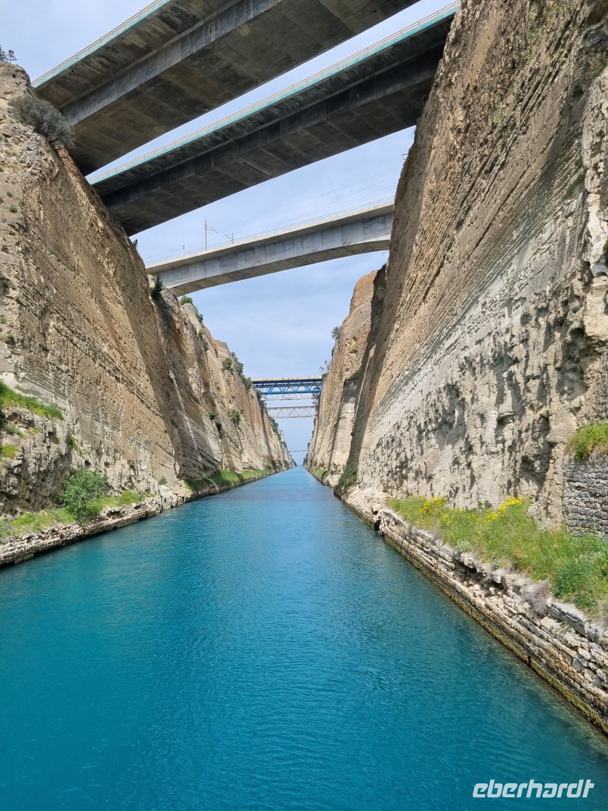 Schifffahrt durch den Kanal von Korinth 