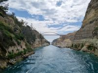 Schifffahrt durch den Kanal von Korinth 