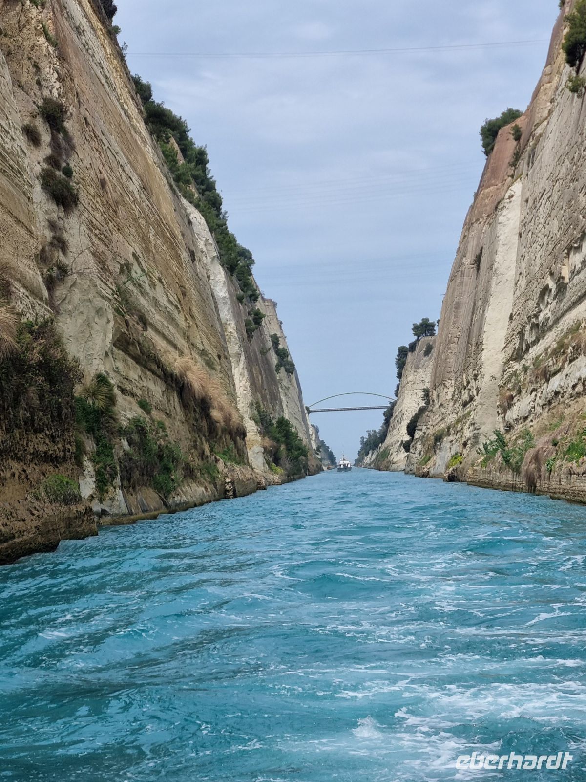 Schifffahrt durch den Kanal von Korinth 