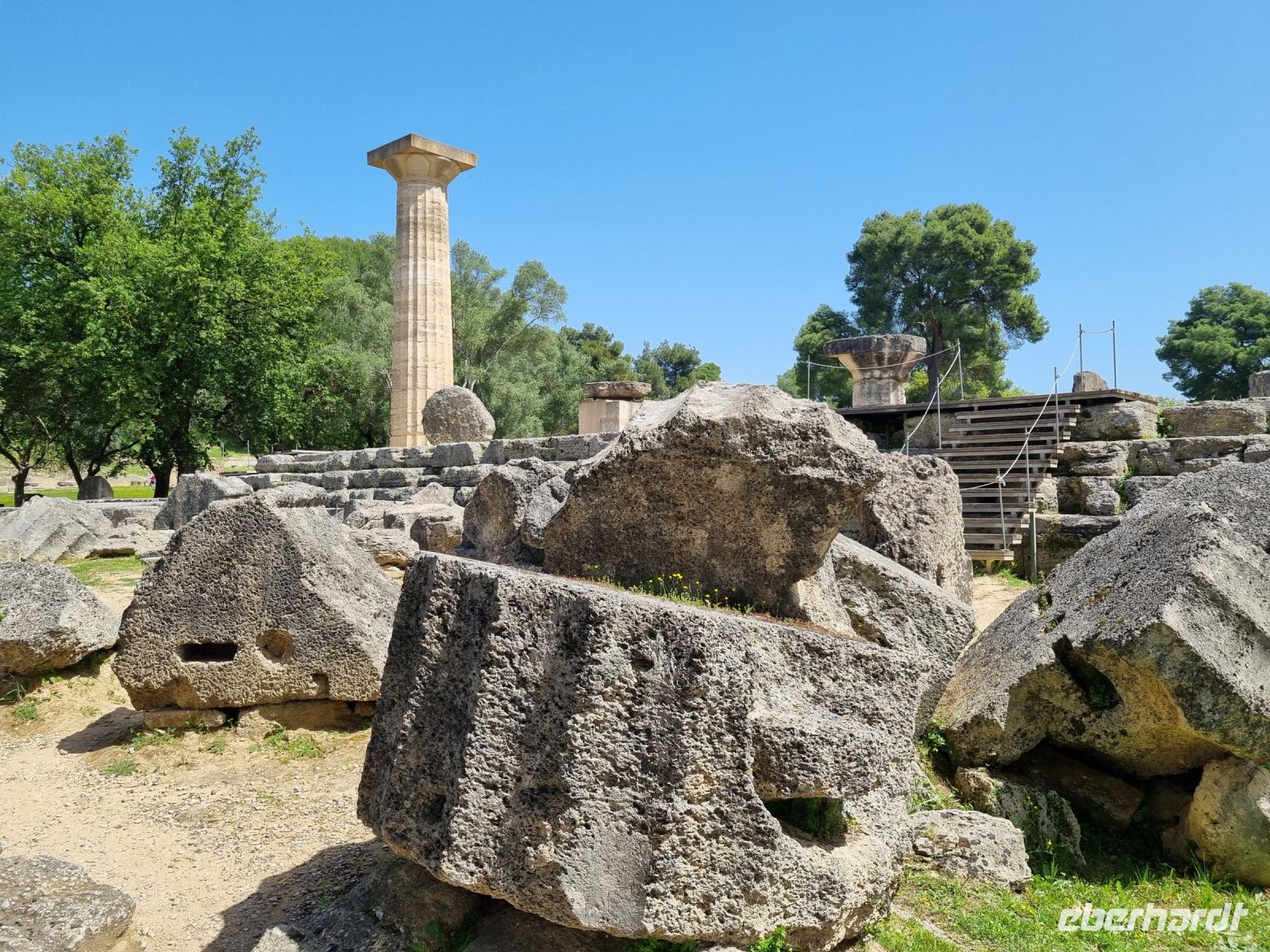 Olympia - Säule des Zeus-Tempels