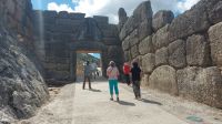 Löwentor Spaziergang Archäologischer Park Mykene Griechenland