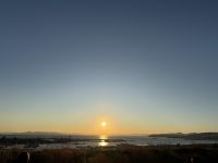 Sonnenuntergang auf dem Stavros Niachos Foundation Cultural Center 