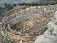 Das berühmte Gräberrund A in Mykene