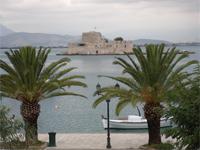 Die Festung Burdzi vor Nauplia (Nafplio)