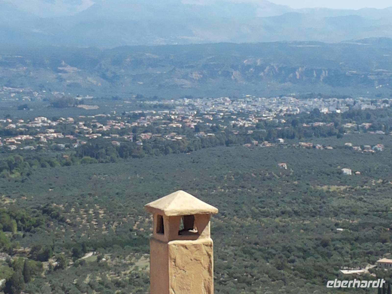 Blick von Mistras auf Sparta
