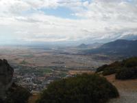 Blick in die Ebene des Pinios von Meteora