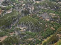 Landschaft in den Meteorafelsen