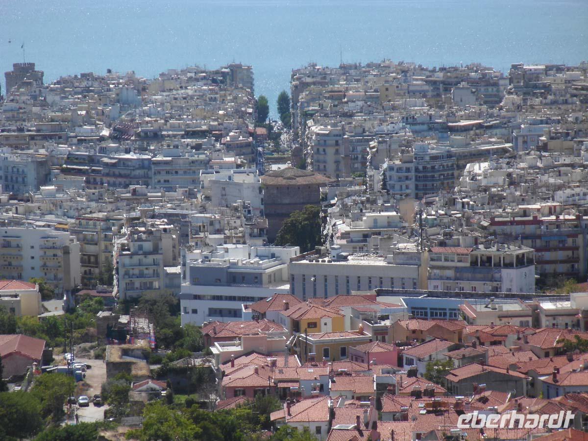 Blick auf die Rotunde in Thessaloniki