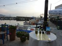 Abschiedsessen am Hafenbecken von Molivos