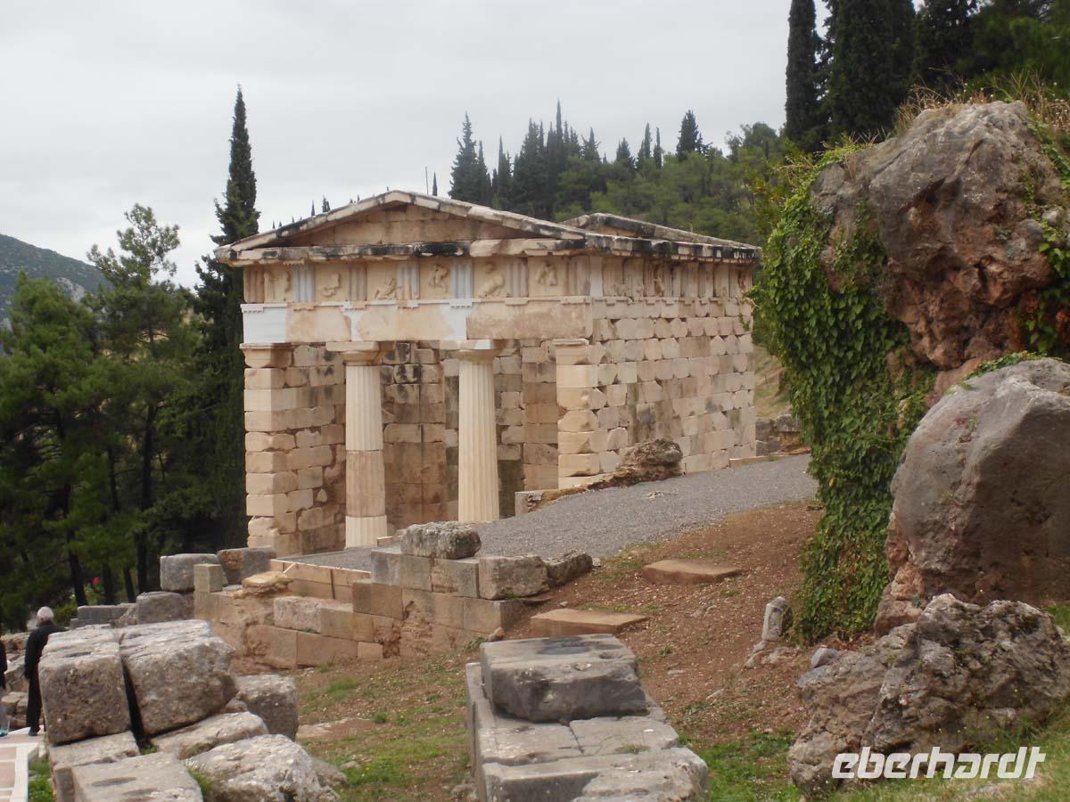 Delphi. Schatzhaus der Athener