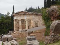 Delphi. Schatzhaus der Athener