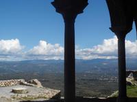Blick vom Pantanassos Kloster in die Evrotas-Ebene