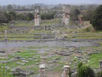 Blick zur Basilika B in Philippi