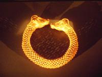 Goldener Armring arch. Museum Thessa. Gräberfeld Europos, frühes 3. Jh. v. Chr.