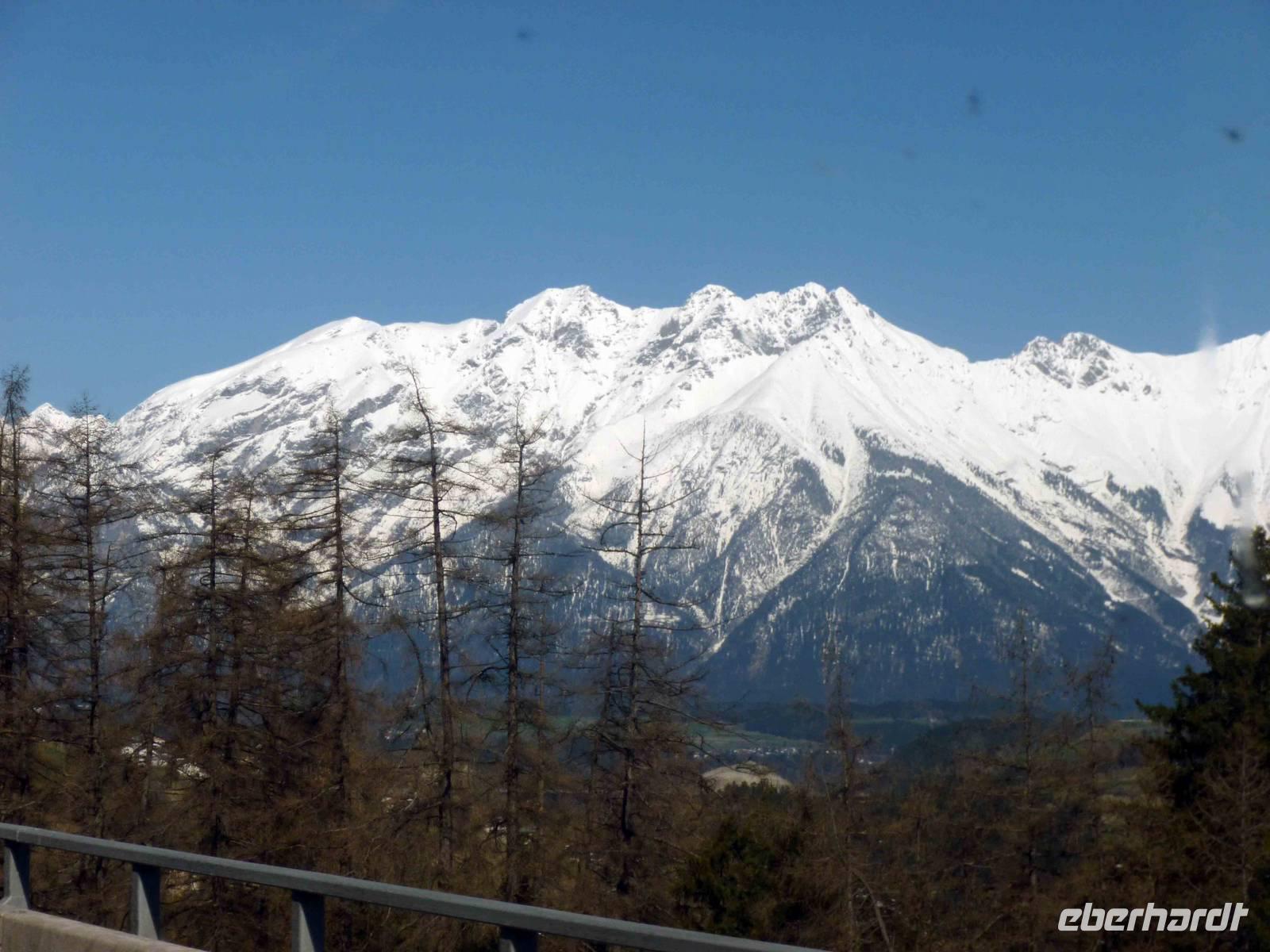 Heimreise, Blick auf das Karwendelgebirge
