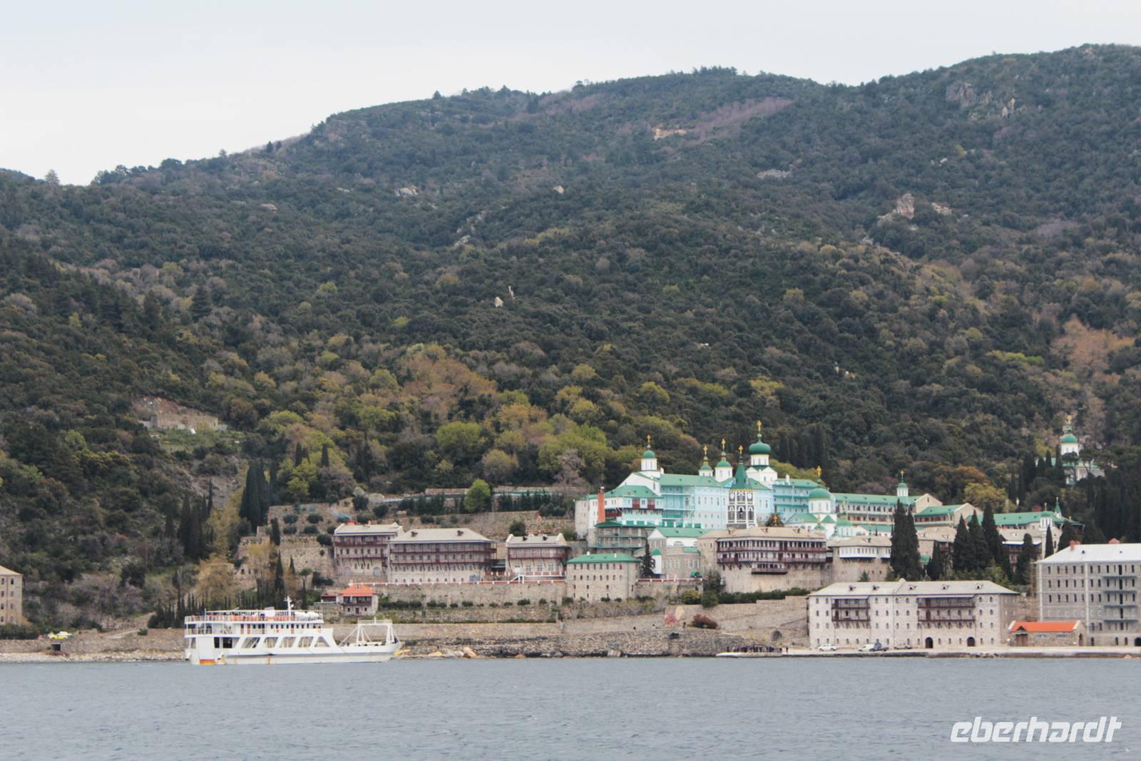 Bootsfahrt Ouranoupolis mit Blick auf Mönchsrepublik