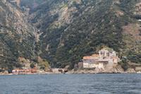 Bootsfahrt Ouranoupolis mit Blick auf Mönchsrepublik