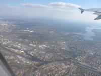 Lesbos, nach dem Start über Berlin