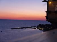 Lesbos, Molivos, Abendstimmung am Hafen