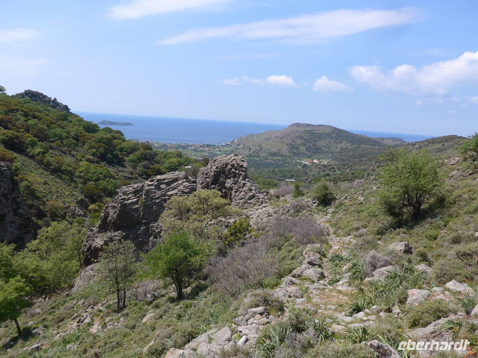 Lesbos, Wanderung ins Mühlental