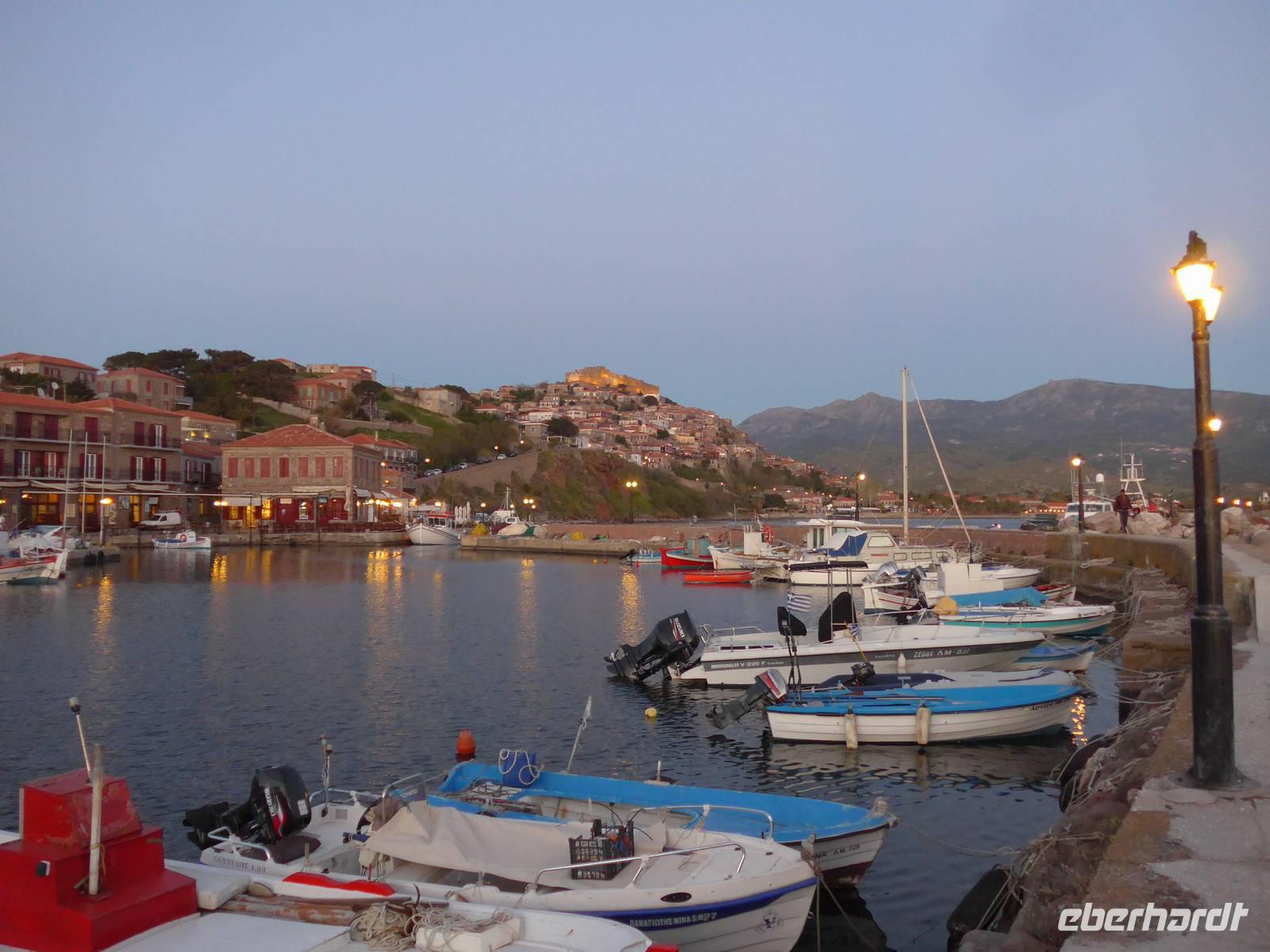 Lesbos, Molivos, Hafen