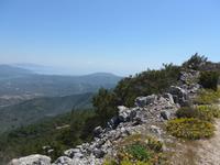 Lesbos, Panoramawanderung Golf von Gera