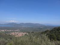 Lesbos, Panoramawanderung Golf von Gera