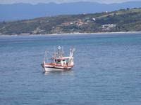 Fischerboot vor Ouranopolois