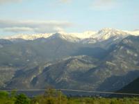 Verschneites Parnassos Gebirge