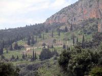 Lage des Heiligtums von Delphi