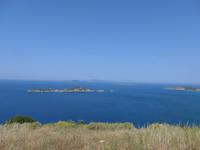 Korfu, Blick von Afionas zu den Diapontischen Inseln