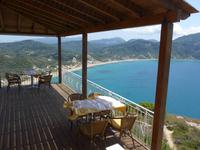 Korfu, Blick von  Afionas auf die Bucht von Agios Georgios