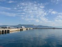 Korfu, Hafen, Blick zum Pantokrator