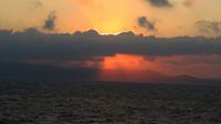 Am Abend mit der Fähre nach Paros