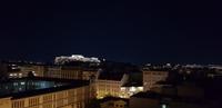 Ankunft im Hotel Titania mit Blick auf die Akropolis
