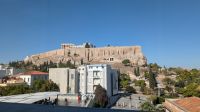 Athen - In den Gassen der Altstadt, Blick auf Akropolis