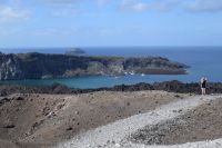 Ausblick auf den Caldera Rand vom Krater Nea Kameni