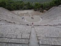 Blick ins Theater von Epidaurus