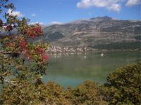 Der Pamvotis See von der Festungsanlage in Ioannina aus